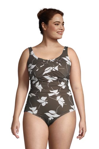 lands end plus swimsuits