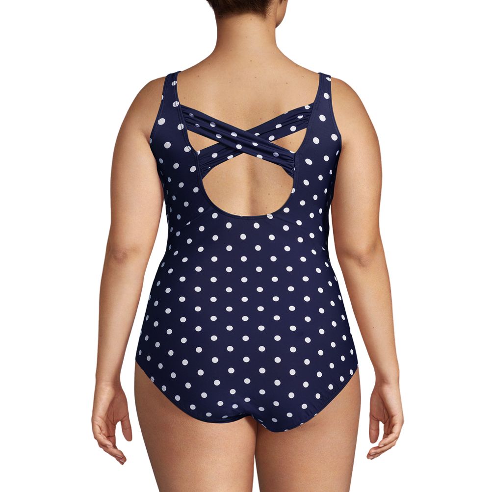 Plus Tummy Control Scoop Swimsuit