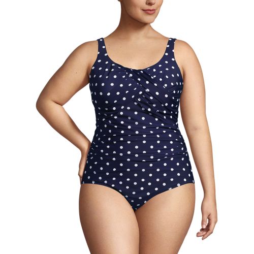 Women's SlenderSuit Tummy Control Chlorine Resistant Skirted One Piece  Swimsuit