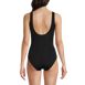 Women's Long SlenderSuit Tummy Control Chlorine Resistant V-neck Wrap One Piece Swimsuit, Back