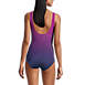 Women's SlenderSuit Tummy Control Chlorine Resistant V-neck Wrap One Piece Swimsuit, Back
