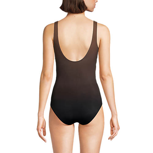 Women's SlenderSuit Tummy Control Chlorine Resistant Wrap One Piece Swimsuit - Secondary