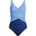 Women's Slender Suit Wrap One Piece Swimsuit, Front