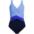 Women's Plus Size New SlenderSuit Wrap One Piece Swimsuit, Front