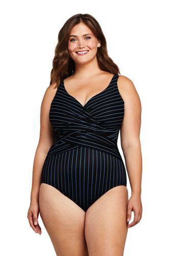 lands end plus bathing suits