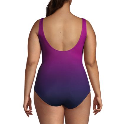 Women's Plus Size Long Slender Suit Wrap One Piece Swimsuit - image 2