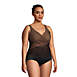 Women's Plus Size SlenderSuit Tummy Control Chlorine Resistant Wrap One Piece Swimsuit, alternative image