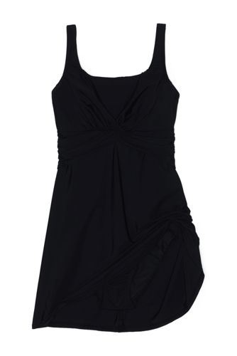 women's plus size one piece swim dress