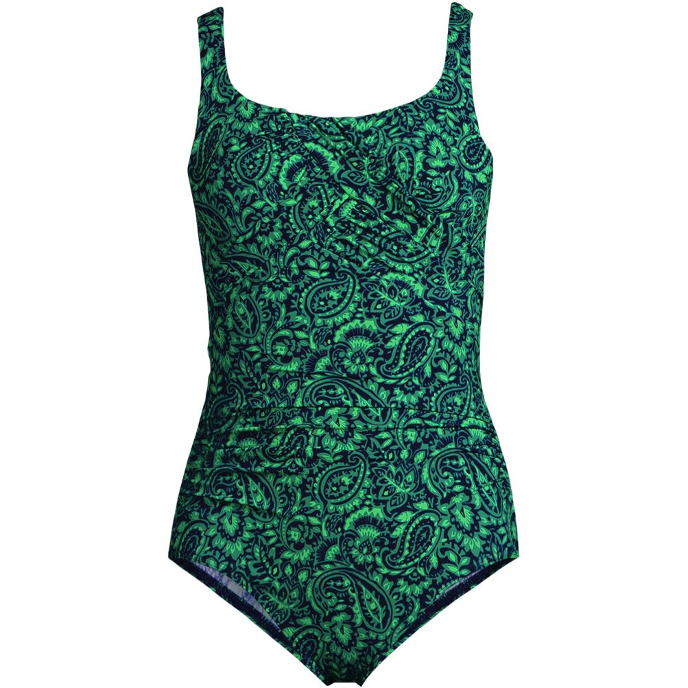 Plus Size Lands' End Carmela SlenderSuit One-Piece Swimsuit