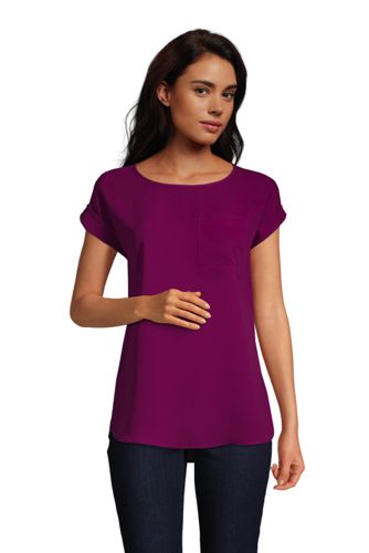 women's petite short sleeve tops