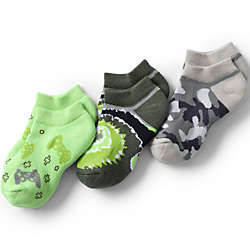 Boys Solid No-show Athletic Socks (3-pack), Front