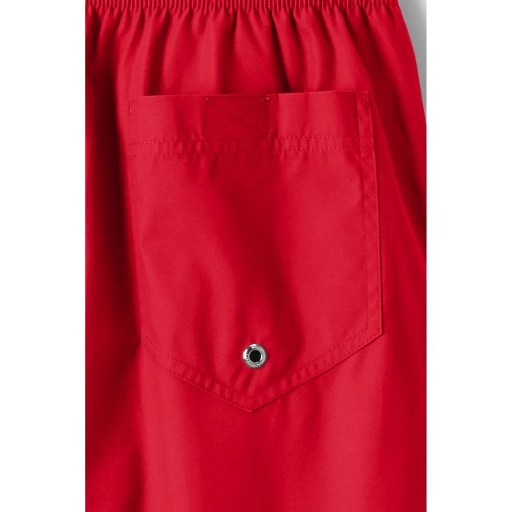 Lands' End Men's 8 Solid Volley Swim Trunks - Compass Red