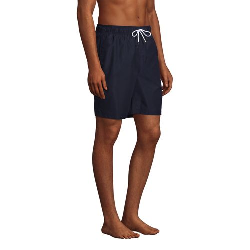 Short de Bain Mi Long Homme Stature Standard Lands End