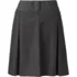 School Uniform Custom Women's Poly Cotton Pleated Skirt Above the Knee, Front