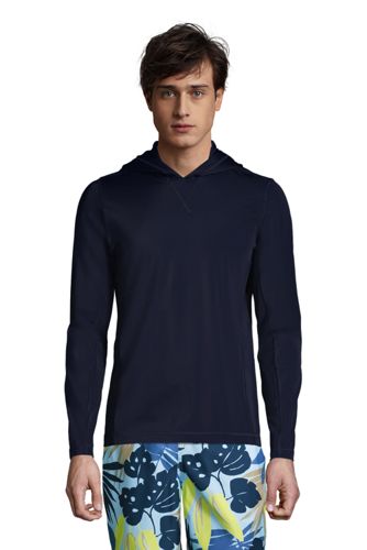 men's long sleeve hooded rash guard