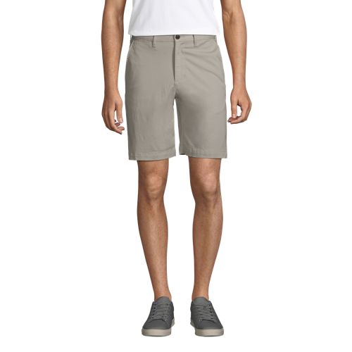  Lands' End Chino-shorts Mit Stretch, Classic Fit, Herren, Größe:46 Regular, Grau, Baumwoll-mischung, By Lands' End 