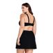 Women's Plus Size Twist Front V-Neck Underwire Bikini Top Swimsuit with Adjustable Straps, Back