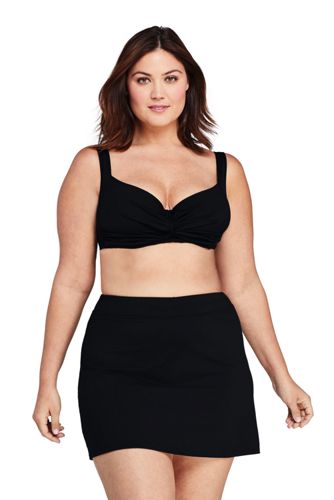 Twist-Front Underwire Plus-Size Swim Top