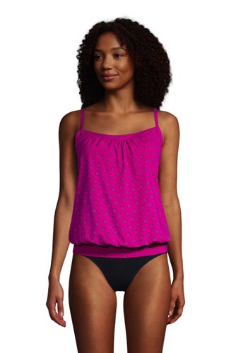 women's blouson bathing suit tops