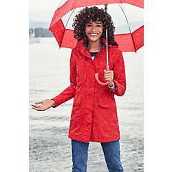 Lands End Womens Classic Squall Raincoat 