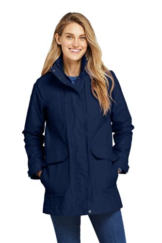 long winter raincoat