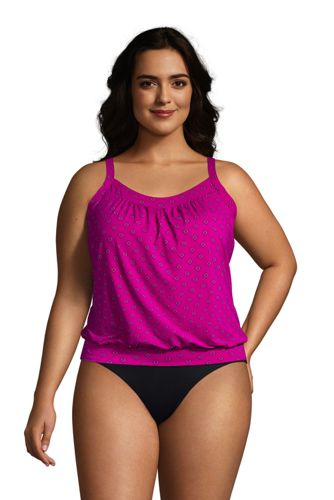 lands end plus size tankini tops