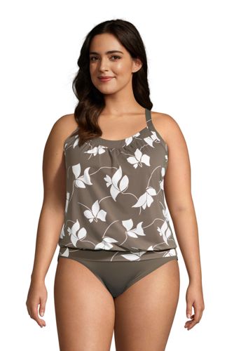 lands end plus size tankini tops