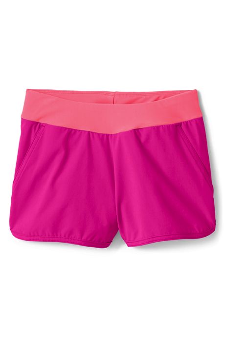 Lands End Girls Comfort Waist Stretch Swim Shorts Clothing Girls Rayvoltbike Com