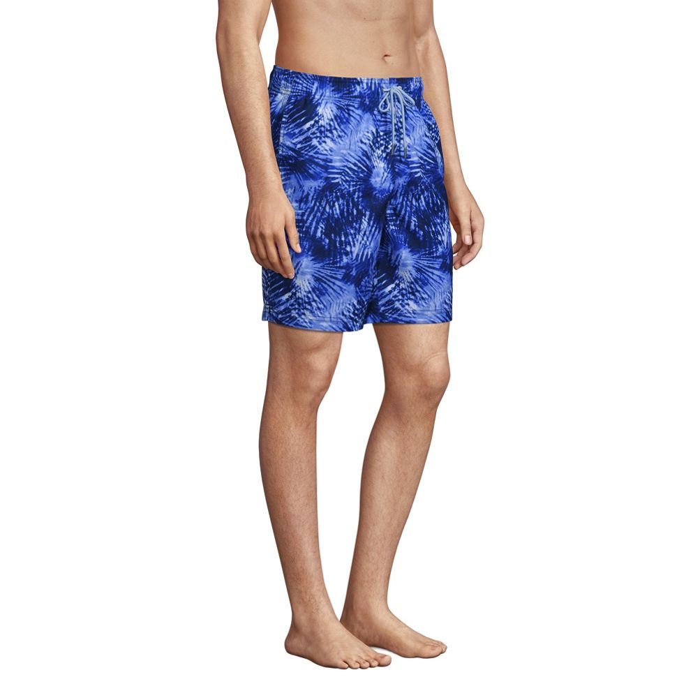 Lands' End Boys Printed Volley Swim Trunks 