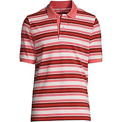 Men's Short Sleeve Stripe Comfort-First Mesh Polo Shirt, Front