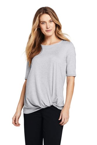 Langes Shirt Mit Knoten Active Fur Damen Lands End