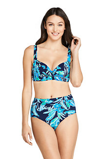 Women's Beach Living Twist Front Bikini Top, Print