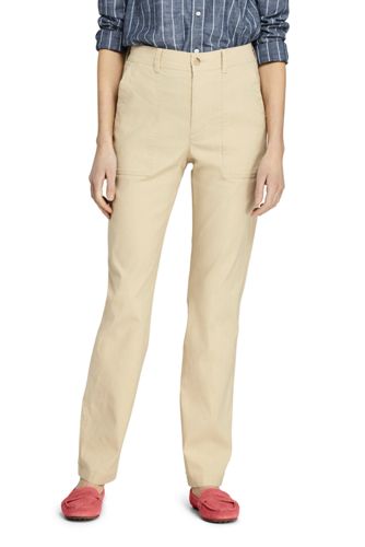 Women's Stretch Linen Mix Trousers 