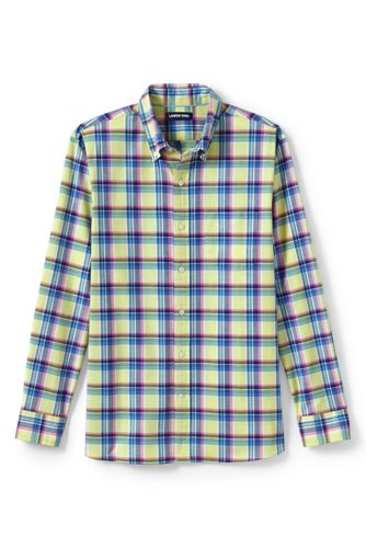 Men's Sail Rigger Patterned Stretch Oxford Shirt, Traditional Fit  