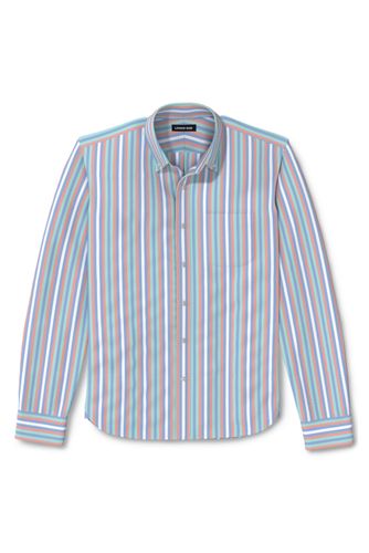 Men's Sail Rigger Patterned Stretch Oxford Shirt, Traditional Fit  