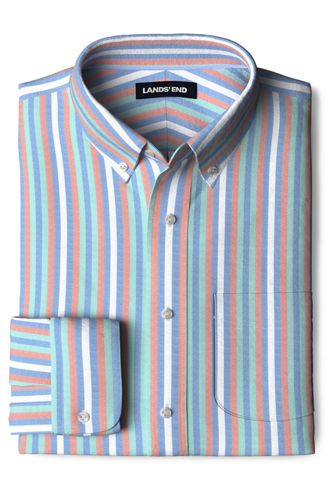 Lands End Mens Traditional Fit Comfort-First Sail Rigger Oxford Shirt