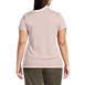 Women's Plus Size Supima Cotton Short Sleeve Polo Shirt, Back
