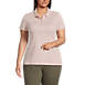 Women's Plus Size Supima Cotton Short Sleeve Polo Shirt, Front