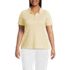 Women's Plus Size Supima Cotton Polo Shirt, Front