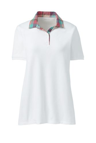 plus size white polo shirt