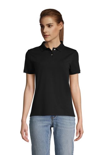 women's petite long sleeve polo shirts