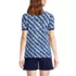 Women's Petite Mesh Cotton Short Sleeve Polo Shirt, Back