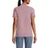 Women's Mesh Cotton Short Sleeve Polo Shirt, Back