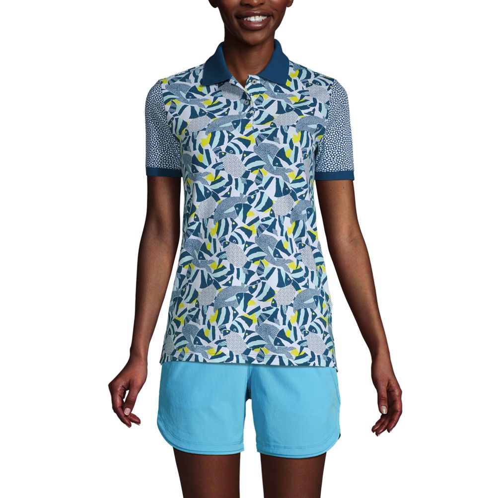 Women's floral 2025 polo shirts