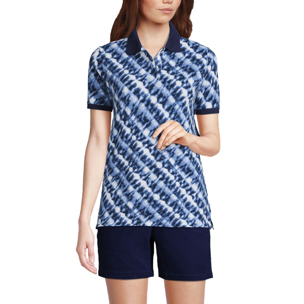 NWT Lands' End Men's Rugby Shirt Heavy Duty Long Sleeve Polo