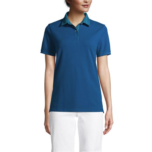 lands end petite polo shirts