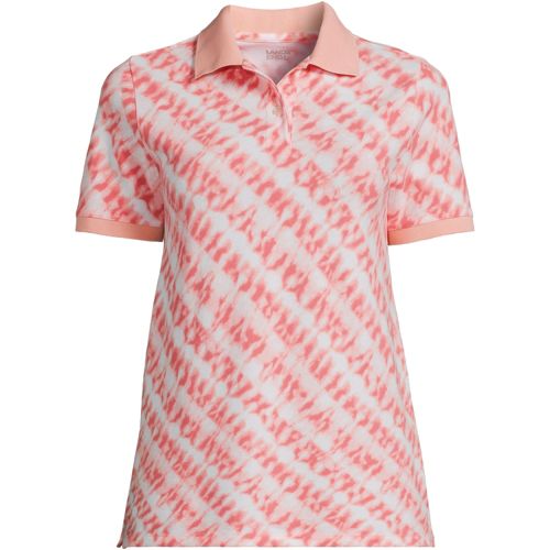 Women's Mesh Cotton Short Sleeve Polo Shirt | Lands' End