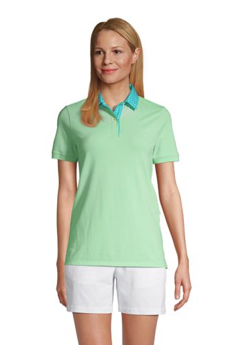 Island Green Womens Long Sleeve Modal Long Sleeves Polo Top