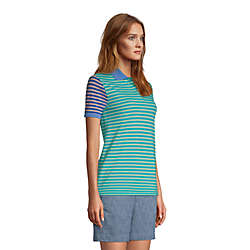 Women's Mesh Cotton Short Sleeve Polo Shirt, alternative image
