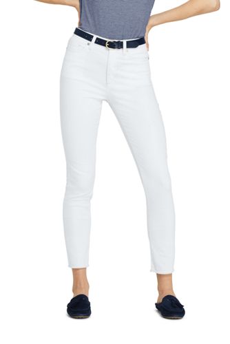 lands end high rise slim ankle jeans